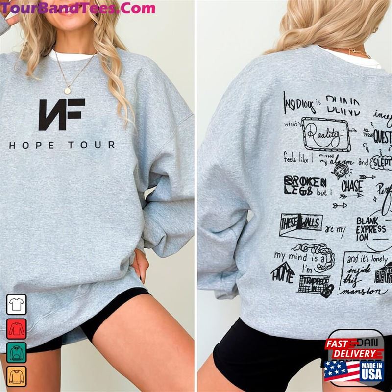 Nf Happy Rap Shirt Double Sided With Spotify Code Graphic Sweatshirt Hope Tour Hoodie 29Uf202003 – Utopia Fashion