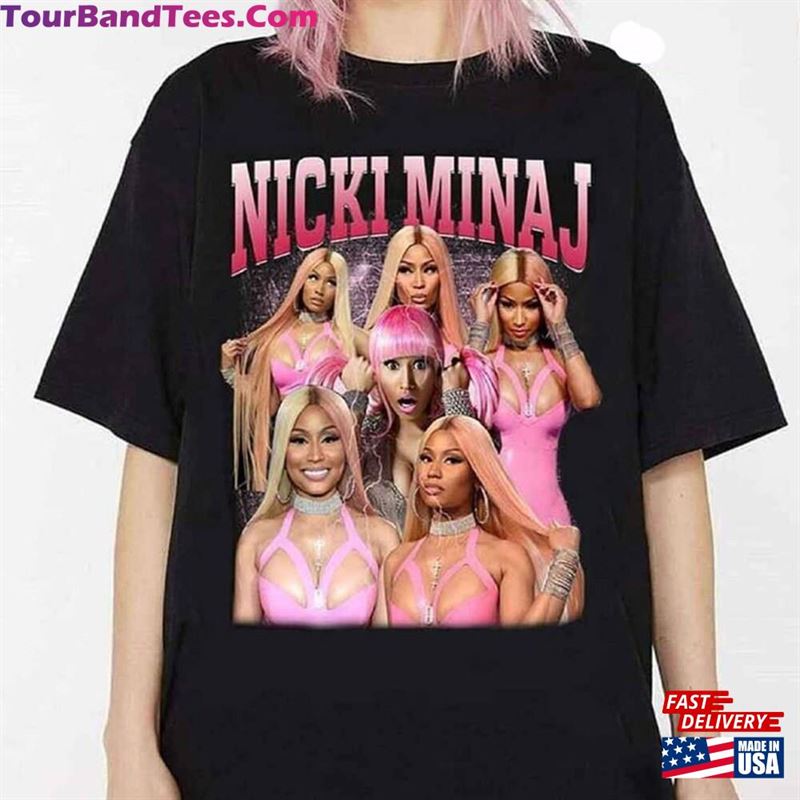 Niicki Miinaj Bootleg Rap Tee T-Shirt Pink Friday World Tour Sweatshirt Queen Of Classic 29Uf201444 – Utopia Fashion