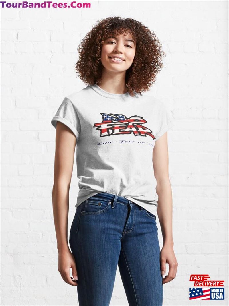 No Fear With Usa Flag Classic T-Shirt Unisex 29Uf191460 – Utopia Fashion