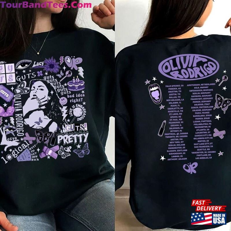 Olivia Guts Tour Shirt Rodrigo Sweatshirt Hoodie T-Shirt 29Uf194266 – Utopia Fashion