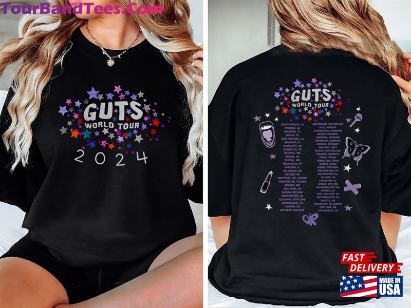 Olivia Guts Tour Two Sides Shirt Sweatshirt Concert Unisex T-Shirt 29Uf193126 – Utopia Fashion