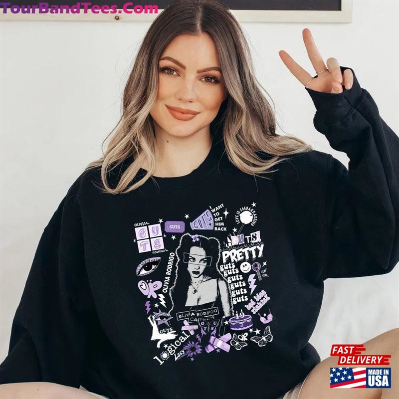 Olivia Rodrigo Guts Full Date Tour Hoodie Unisex Retro Vintage 90S Graphic Tee T-Shirt Classic 29Uf193633 – Utopia Fashion