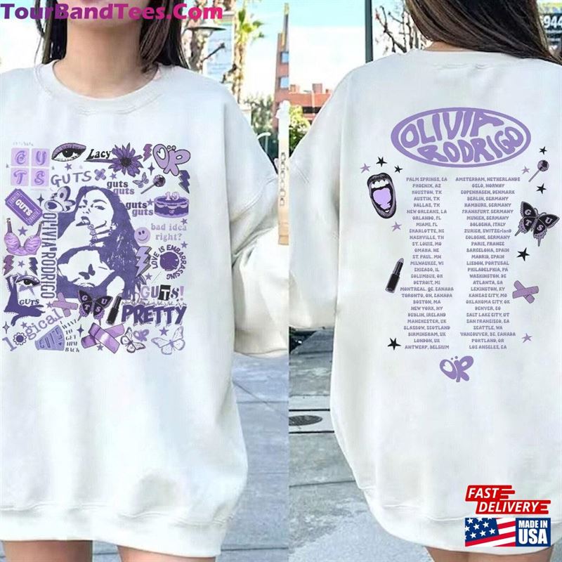 Olivia Rodrigo Guts Shirt Tour Merch Sweatshirt Hoodie 29Uf194384 – Utopia Fashion