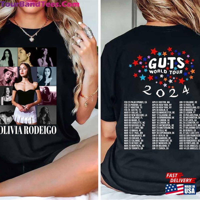 Olivia Rodrigo Guts Tour Two Sides Sweatshirt Hoodie Concert Shirt T-Shirt 29Uf192718 – Utopia Fashion