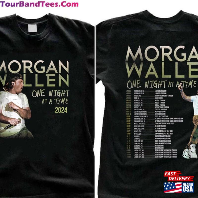 One Night At A Time Morgan Wallen Tour Shirt Sweatshirt Cowboy Merch T-Shirt 29Uf211922 – Utopia Fashion