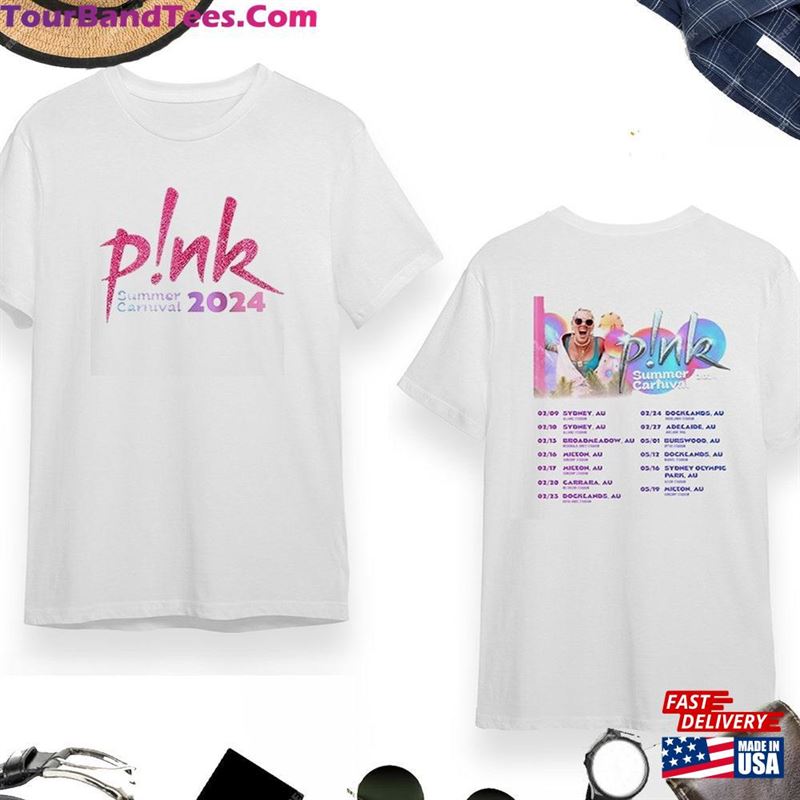 P!Nk Music Festival Tour Shirt Pink T-Shirt Classic 29Uf202005 – Utopia Fashion