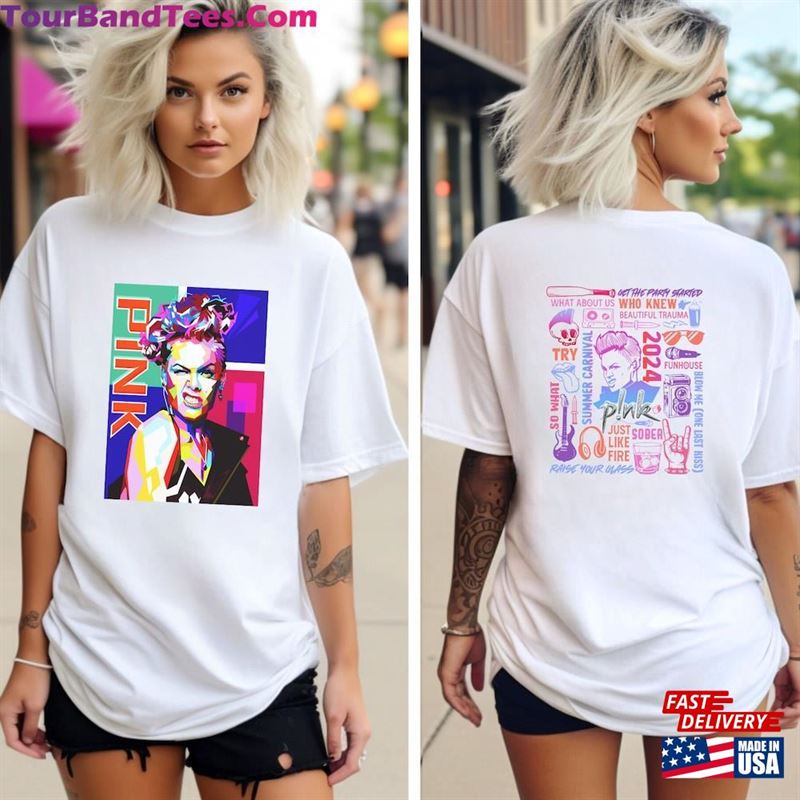 P!Nk Pink Singer Summer Carnival Tour Shirt Fan Lovers Music Classic T-Shirt 29Uf192760 – Utopia Fashion