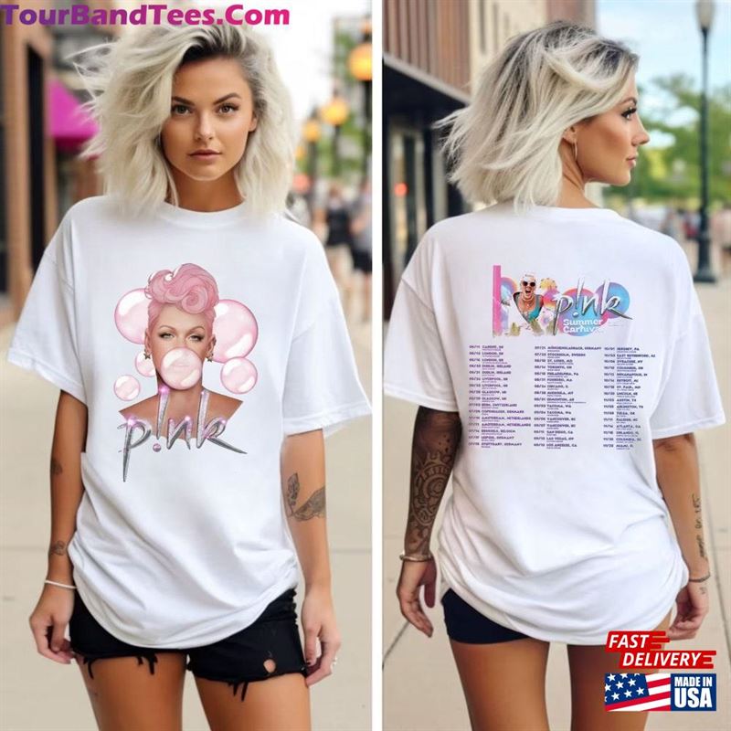 P!Nk Pink Singer Summer Carnival Tour Shirt Fan Lovers Music T-Shirt Classic 29Uf194128 – Utopia Fashion