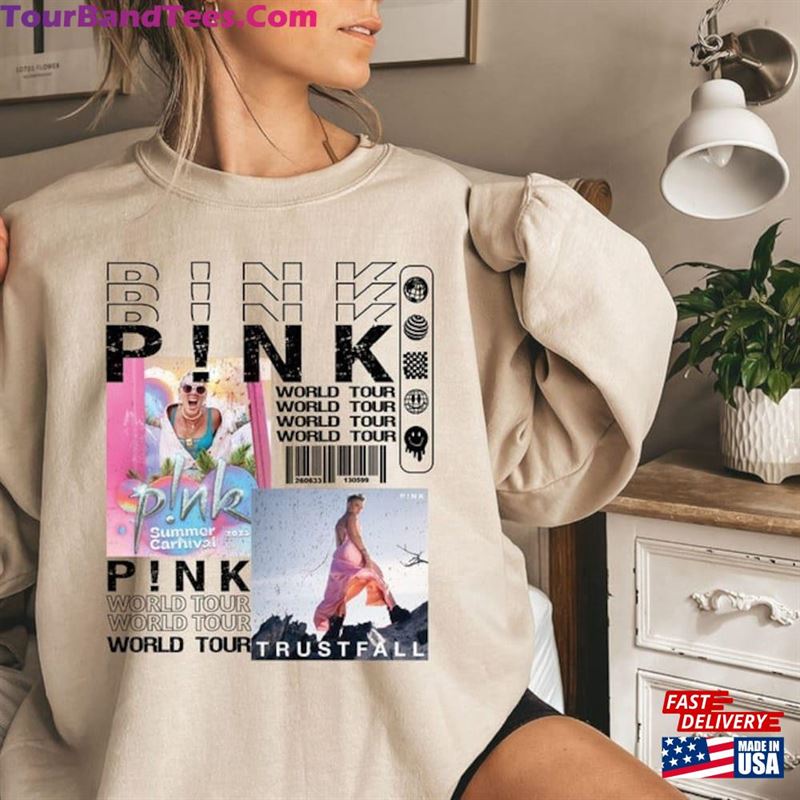 P!Nk Pink Singer Summer Carnival Tour T-Shirt Trustfall Album Shirt Unisex Hoodie 29Uf193546 – Utopia Fashion