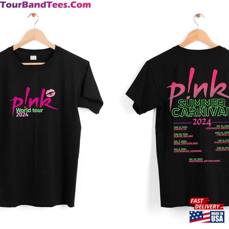 P!Nk Pink Summer Carnival Merch World Tour Graphic Tee Logo Uk Germany Netherlands Usa Hoodie T-Shirt 29Uf201870 – Utopia Fashion