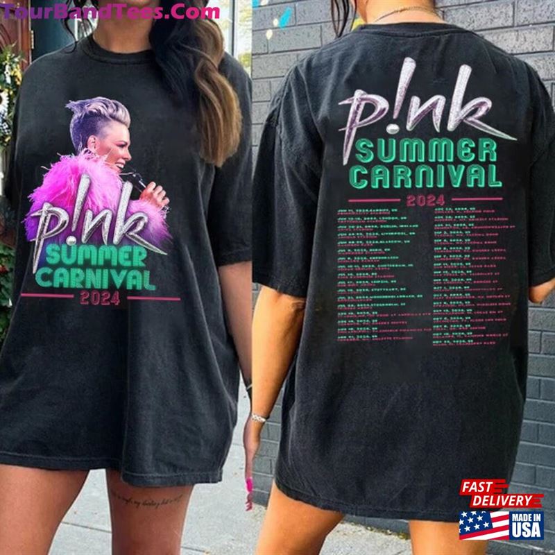 P!Nk Shirt Pink Singer Summer Carnival Tour Fan Lovers Sweatshirt T-Shirt 29Uf192487 – Utopia Fashion