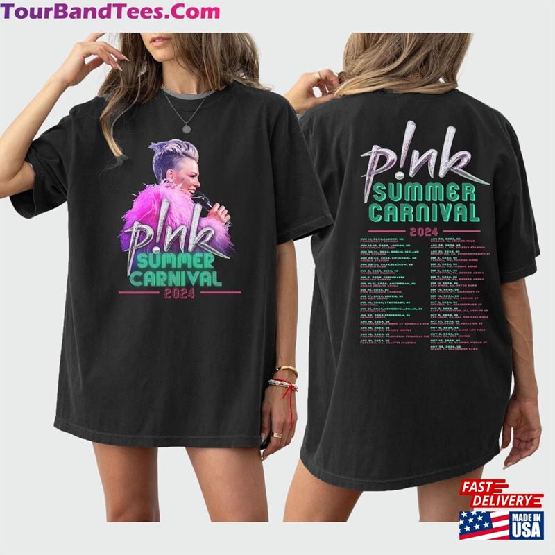 P!Nk Shirt Pink Singer Summer Carnival Tour Fan Lovers T-Shirt Unisex 29Uf192856 – Utopia Fashion