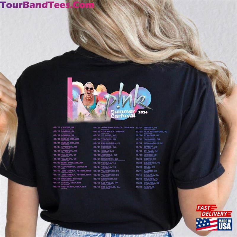 P!Nk Summer Carnival Trustfall Album Tee Pink Singer Tour Classic Unisex 29Uf206615 – Utopia Fashion