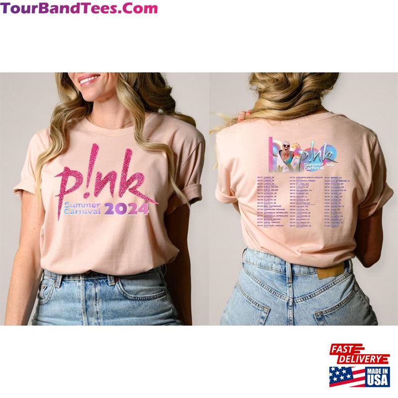 P!Nk Summer Carnival Trustfall Album Tee Pink Singer Tour Classic Unisex 29Uf206615 – Utopia Fashion