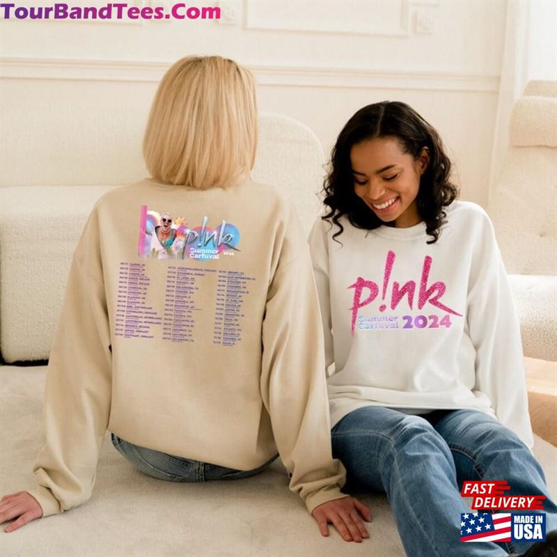 P!Nk Summer Carnival Trustfall Album Tee Pink Singer Tour Hoodie T-Shirt 29Uf211568 – Utopia Fashion