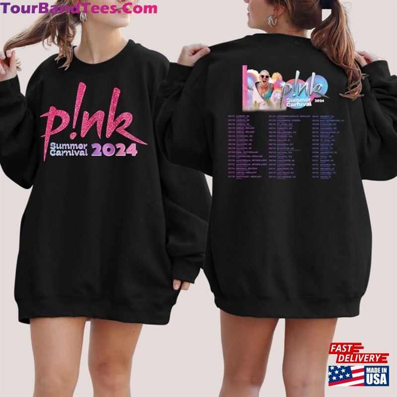 P!Nk Summer Carnival Trustfall Album Tee Pink Singer Tour Hoodie T-Shirt 29Uf211568 – Utopia Fashion