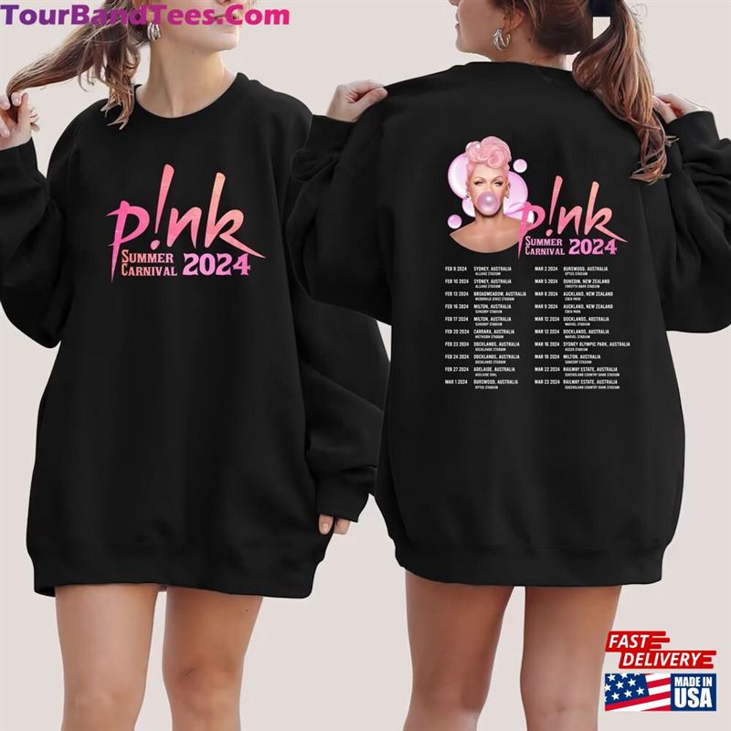 P!Nk Summer Carnival Trustfall Album Tee Pink Singer Tour Music Festival Long Sleeve Concert Apparel Clothing Hoodie Sweatshirt Classic 29Uf194564 – Utopia Fashion