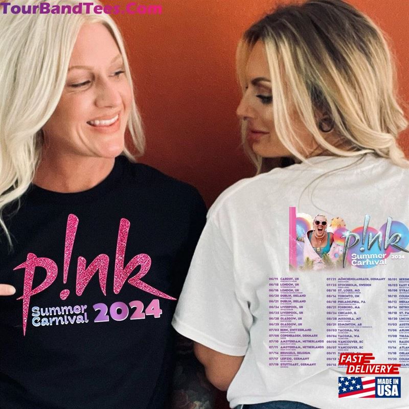 P!Nk Summer Carnival Trustfall Album Tee Pink Singer Tour Unisex Classic 29Uf191556 – Utopia Fashion