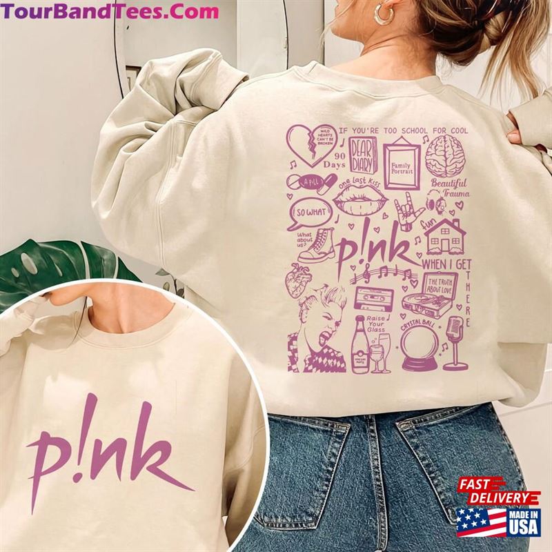 P!Nk Tour T-Shirt Lyric Album Song Doodle Art Summer Carnival Shirt Hoodie Unisex 29Uf193972 – Utopia Fashion