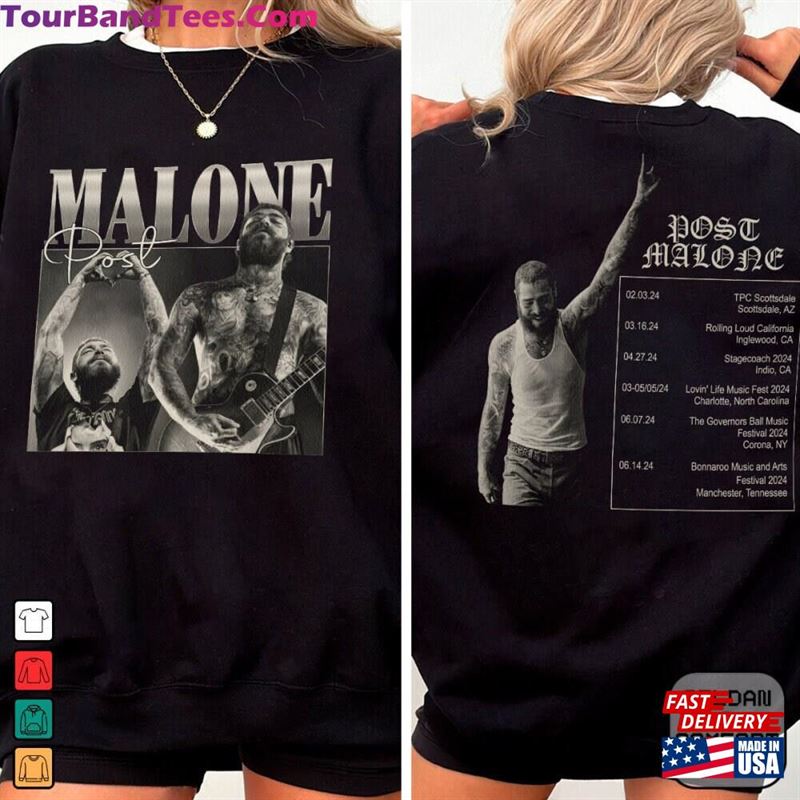 P0St Malone Music The Album Shirt Retro 90S Sweatshirt Rap Fan Gift T-Shirt Unisex 29Uf201514 – Utopia Fashion