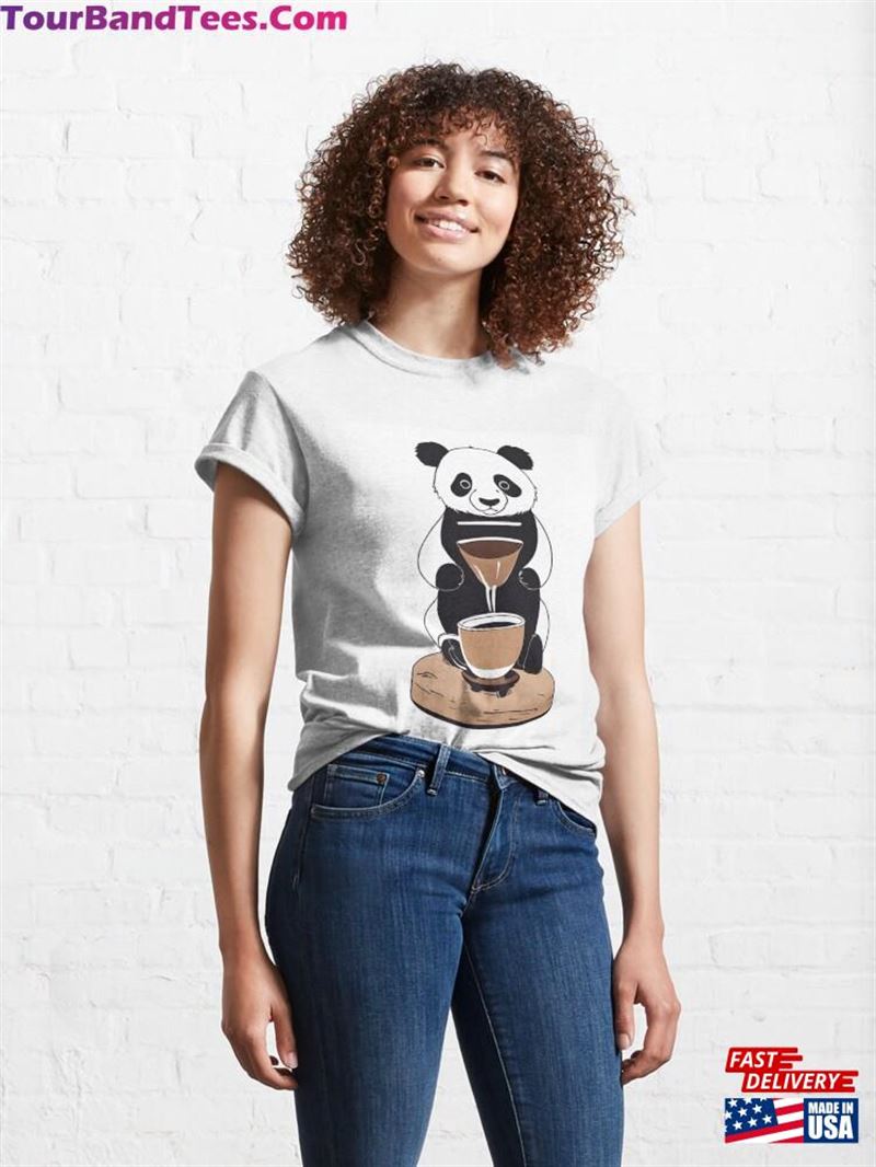 Panda Making Pour Over Coffee Classic T-Shirt Sweatshirt 29Uf211578 – Utopia Fashion