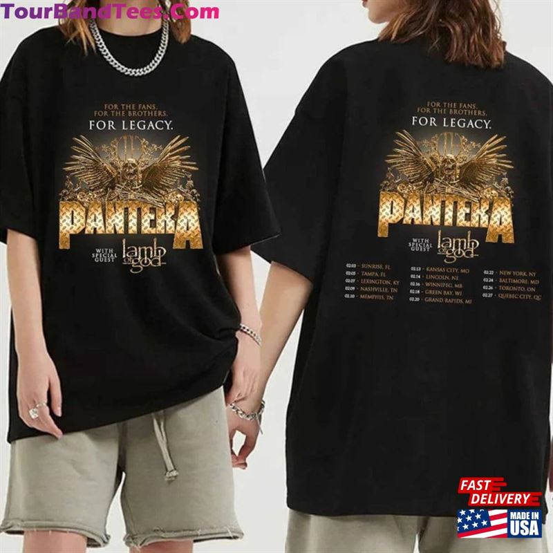 Pantera Tour With Lamp Of God Black T-Shirt Hoodie Unisex 29Uf201751 – Utopia Fashion