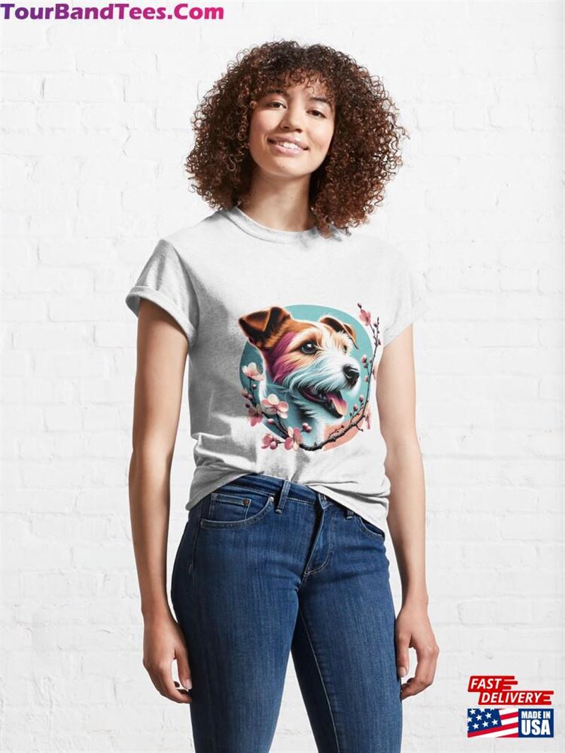 Parson Russell Terrier’S Springtime Cherry Blossom Joy Classic T-Shirt Unisex 29Uf194868 – Utopia Fashion