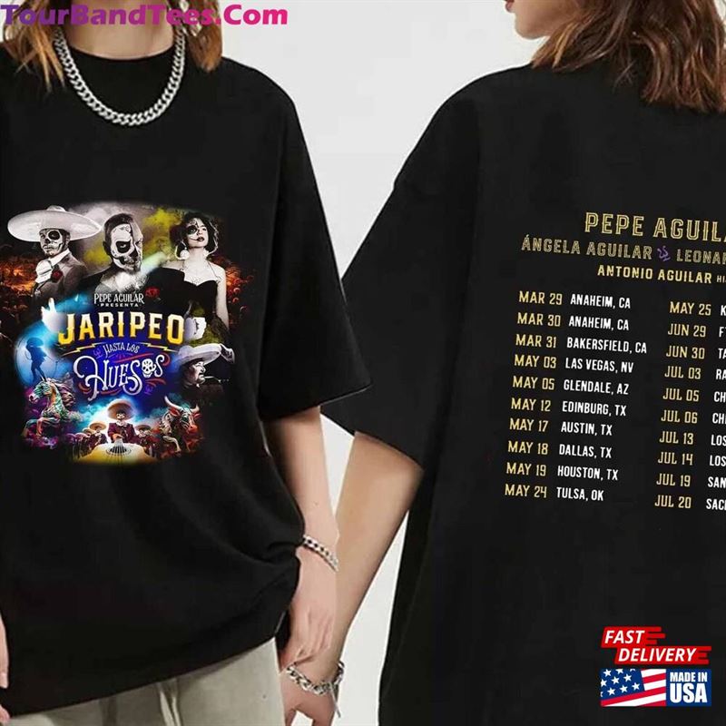 Pepe Aguilar Jaripeo Hasta Los Huesos Tour Shirt Fan Concert T-Shirt Hoodie 29Uf192141 – Utopia Fashion