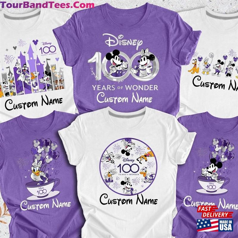 Personalized Disney Years Of Wonder Shirt Custom Family 100Th Anniversary T-Shirt Sweatshirt 29Uf206580 – Utopia Fashion