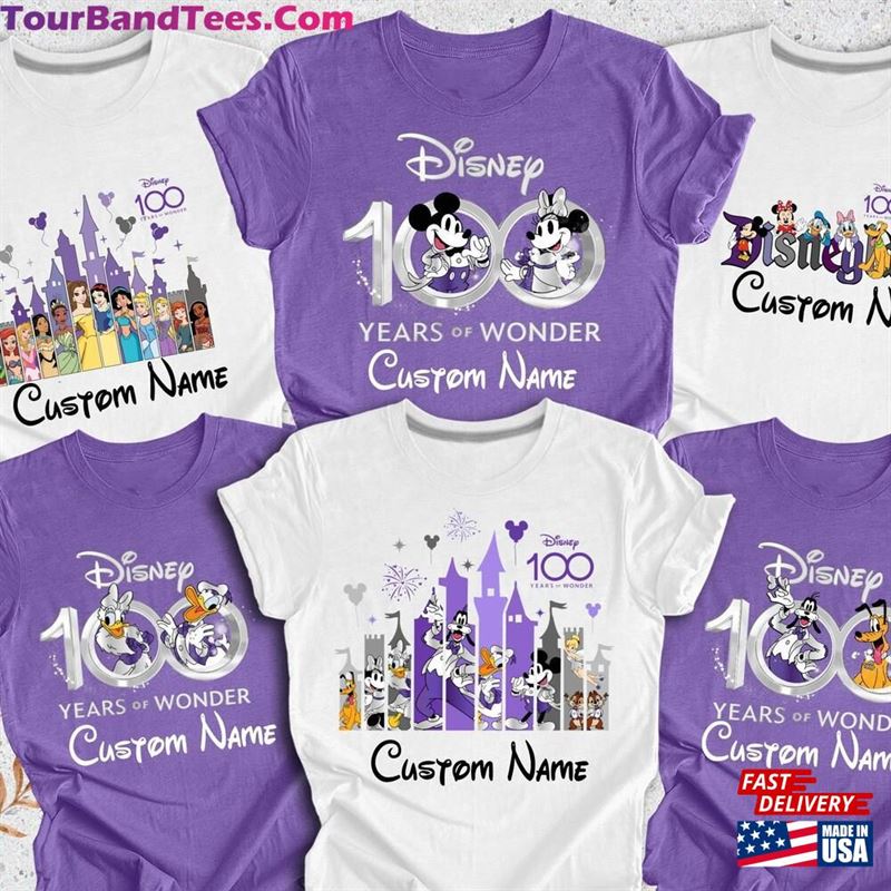 Personalized Disney Years Of Wonder Shirt Custom Family 100Th Anniversary T-Shirt Sweatshirt 29Uf206580 – Utopia Fashion