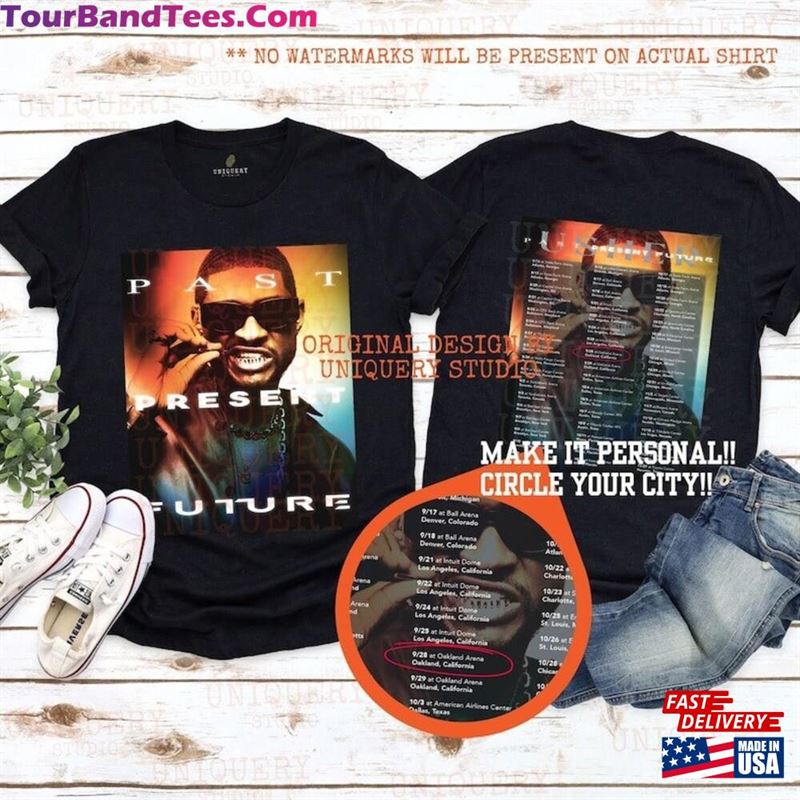 Personalized Usher Past Present Future Tour Concert Tee T-Shirt Sweatshirt 29Uf201973 – Utopia Fashion