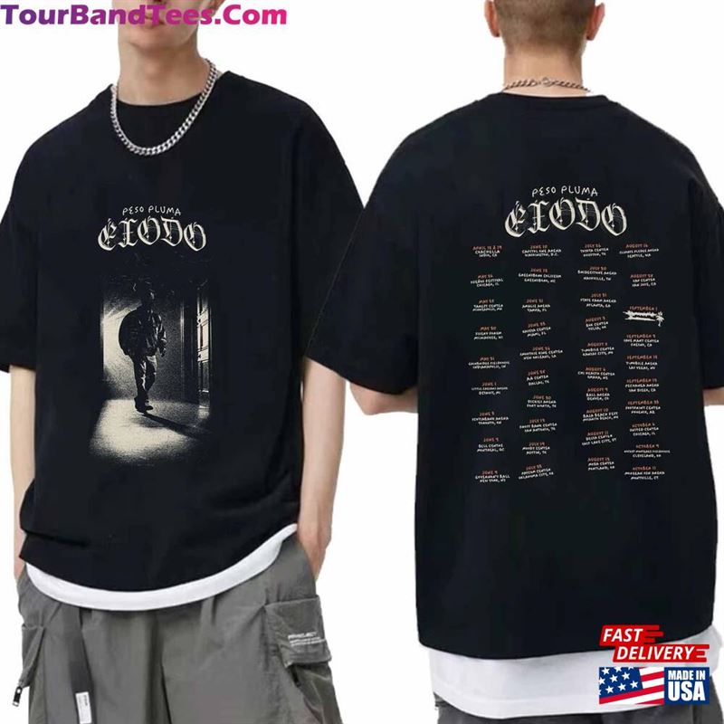 Peso Pluma Exodo Tour Shirt Fan Concert Unisex Hoodie 29Uf191966 – Utopia Fashion