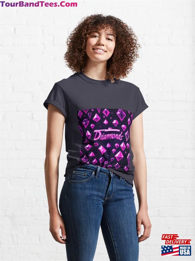 Pink Diamonds Classic T-Shirt Unisex 29Uf206754 – Utopia Fashion