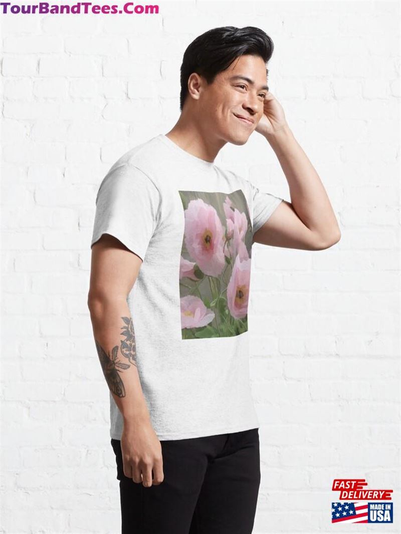 Pink Poppies Classic T-Shirt Sweatshirt 29Uf192636 – Utopia Fashion