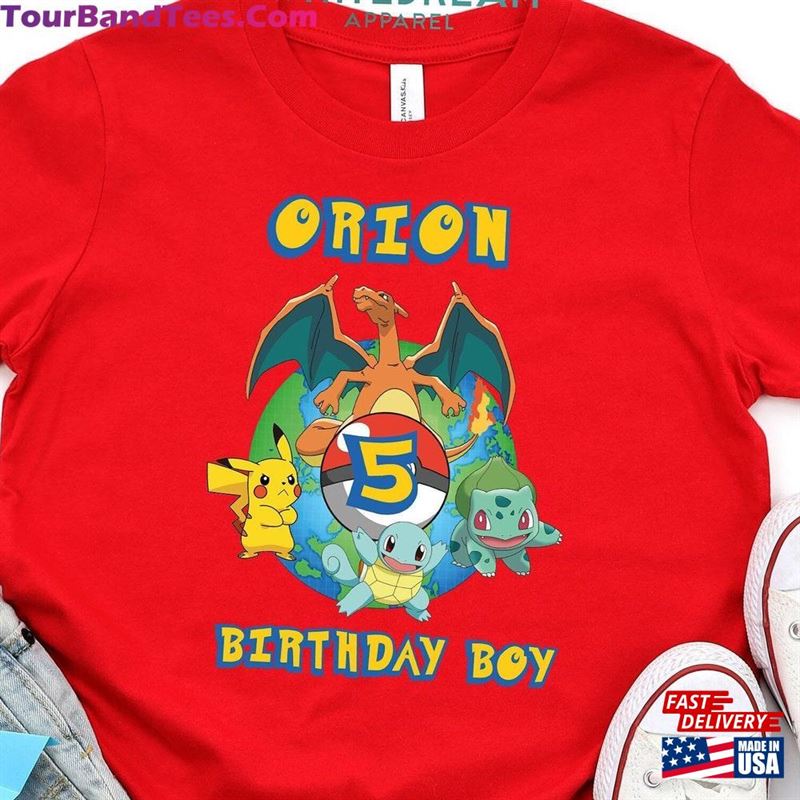 Pokemon Birthday Boy T-Shirt Gift For Shirt Classic Unisex 29Uf206516 – Utopia Fashion