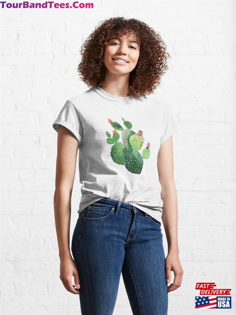 Prickly Pear Cactus Art Classic T-Shirt Hoodie 29Uf191688 – Utopia Fashion