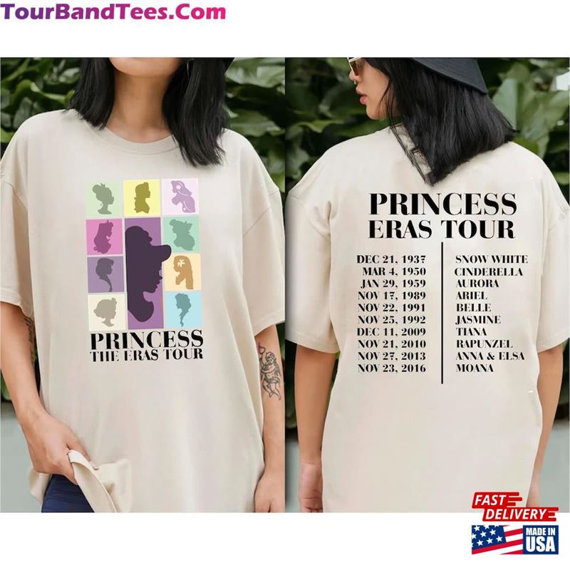 Princess The Eras Tour Shirt Disney Characters Sweatshirt Unisex T-Shirt 29Uf201939 – Utopia Fashion