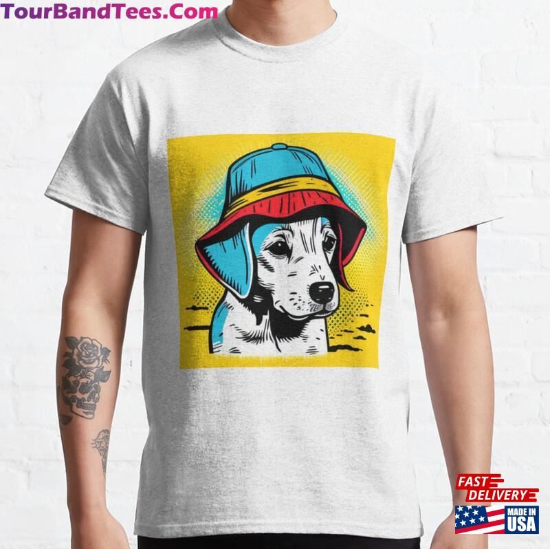 Puppy In Hat Classic T-Shirt Hoodie 29Uf201990 – Utopia Fashion