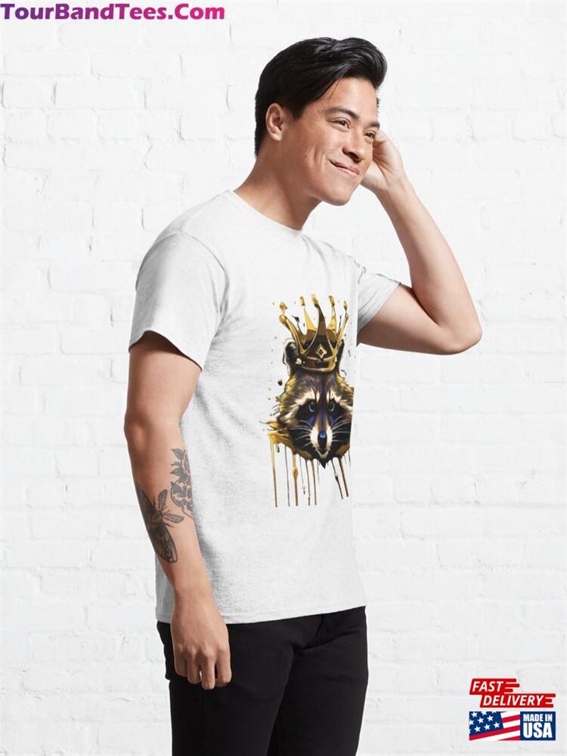 Racoon Meme Gold Crown Classic T-Shirt Hoodie 29Uf192146 – Utopia Fashion