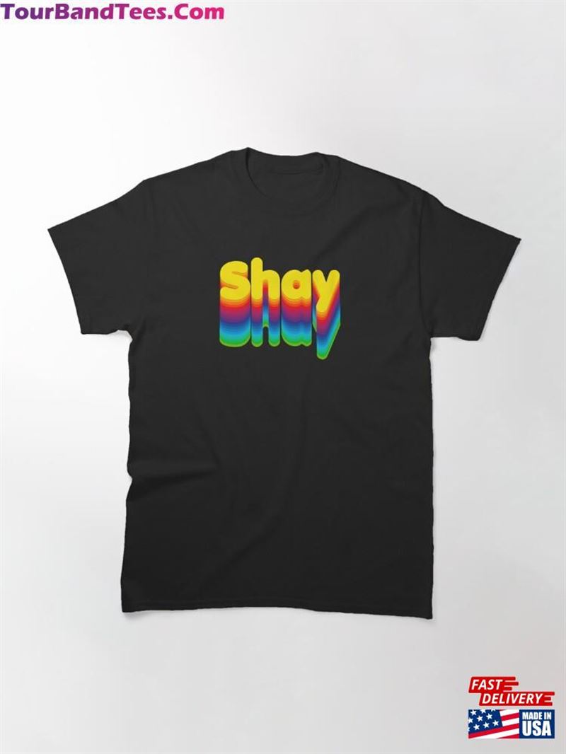 Rainbow Layers Shay Name Label (Black) Classic T-Shirt Unisex Hoodie 29Uf193447 – Utopia Fashion