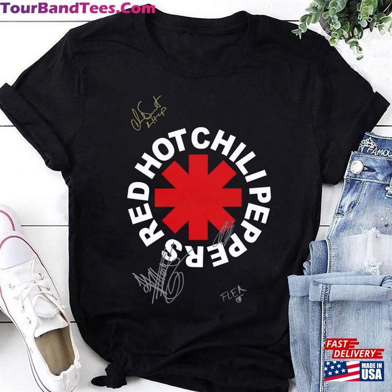 Red Hot Chili Peppers Band Logo T-Shirt Tour Rhcp Rock Signatures Shirt Hoodie Unisex 29Uf211466 – Utopia Fashion