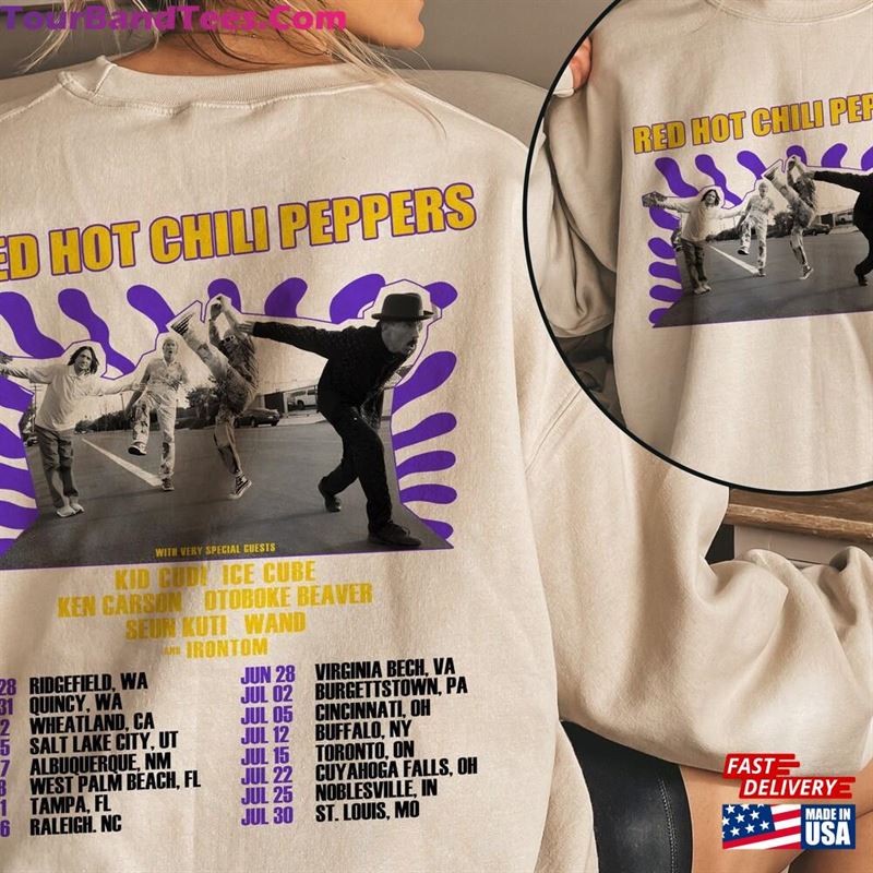 Red Not Chili Peppers Tour Shirt Hot Band Rhcp Merch Hoodie T-Shirt 29Uf201976 – Utopia Fashion