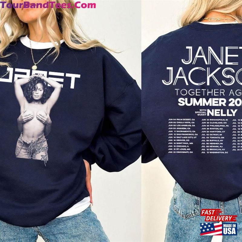 Retro Janet Jackson Together Again Tour Shirt Music Concert Unisex Sweatshirt 29Uf194238 – Utopia Fashion