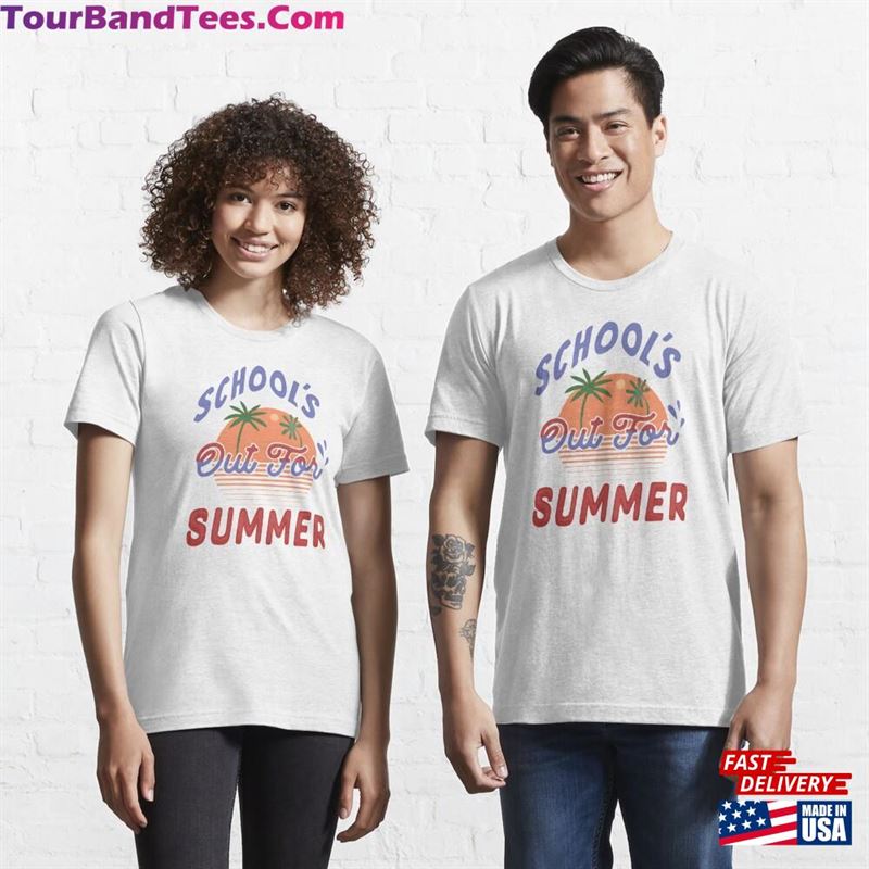 Retro Last Day Of School Schools Out For Summer Teacher Essential T-Shirt Unisex 29Uf194615 – Utopia Fashion