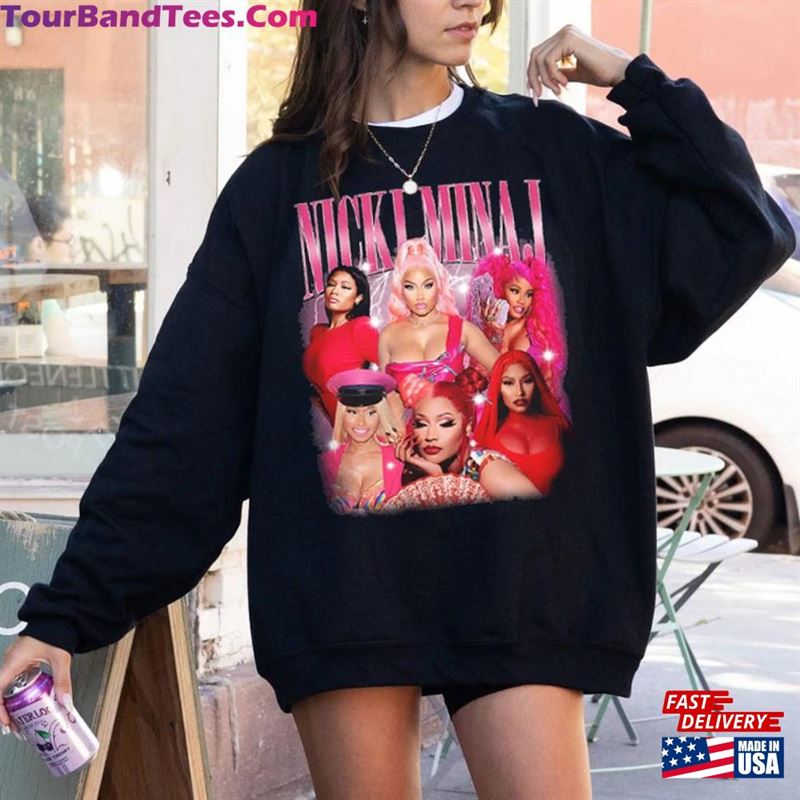 Retro Niicki Miinaj 90S Bootleg T-Shirt Pink Friday World Tour Sweatshirt Merch 29Uf193623 – Utopia Fashion