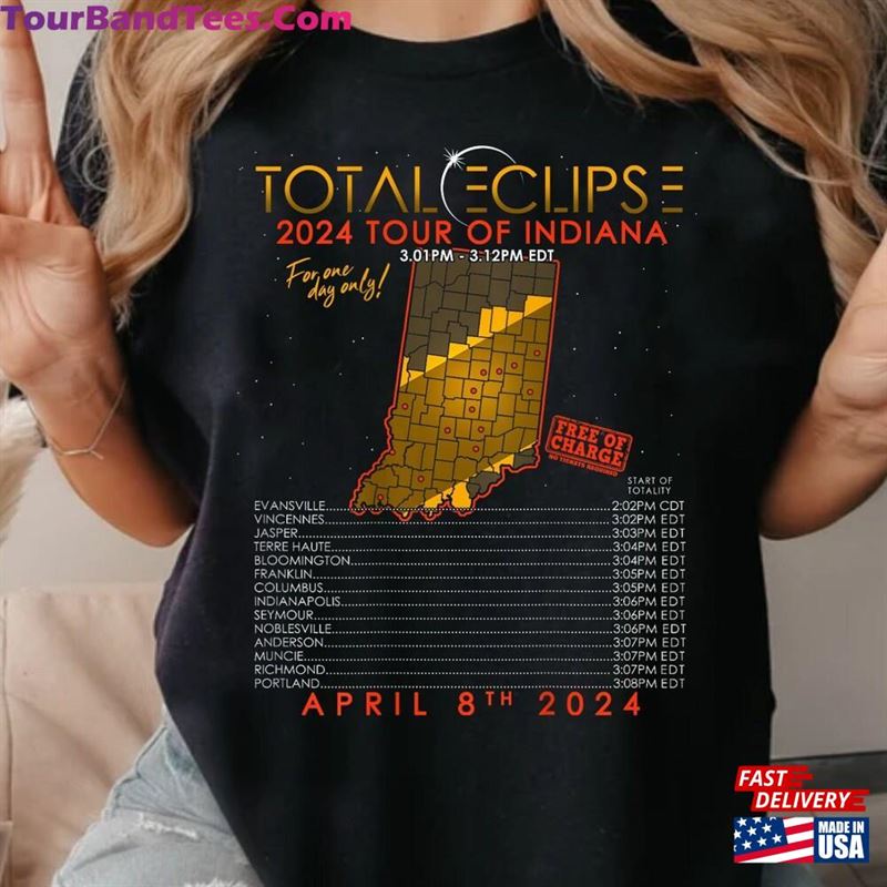 Retro Total Solar Eclipse Tour Of Indiana April 8Th T-Shirt Shirt Gift For Lover Sweatshirt Unisex 29Uf201714 – Utopia Fashion