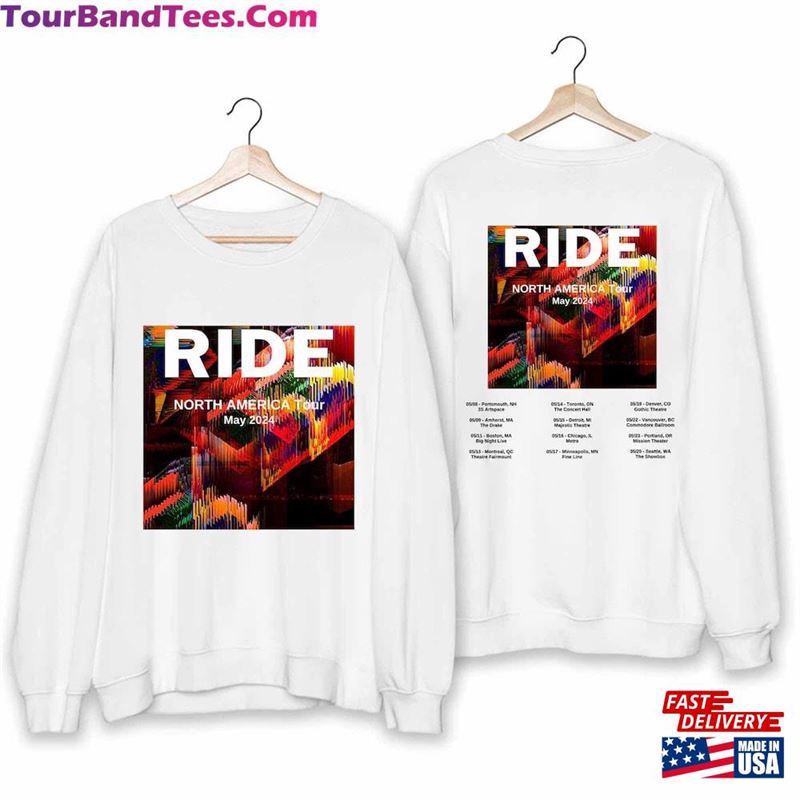 Ride Tour Shirt Band Fan North American Hoodie Sweatshirt 29Uf194119 – Utopia Fashion