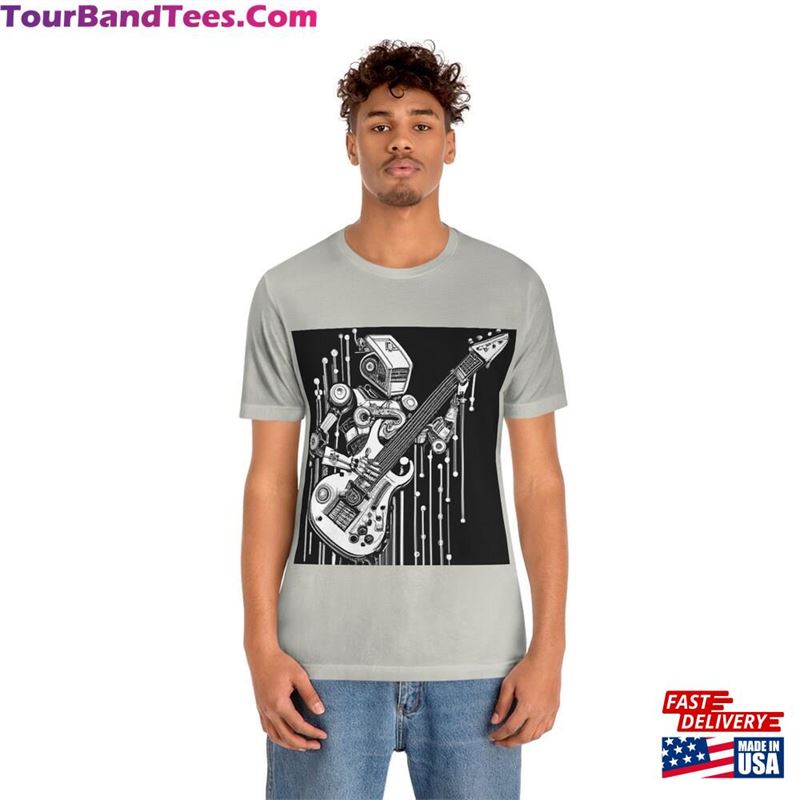 Robot Guitar God Unisex Jersey Short Sleeve Tee Music T-Shirt Sweatshirt 29Uf206711 – Utopia Fashion