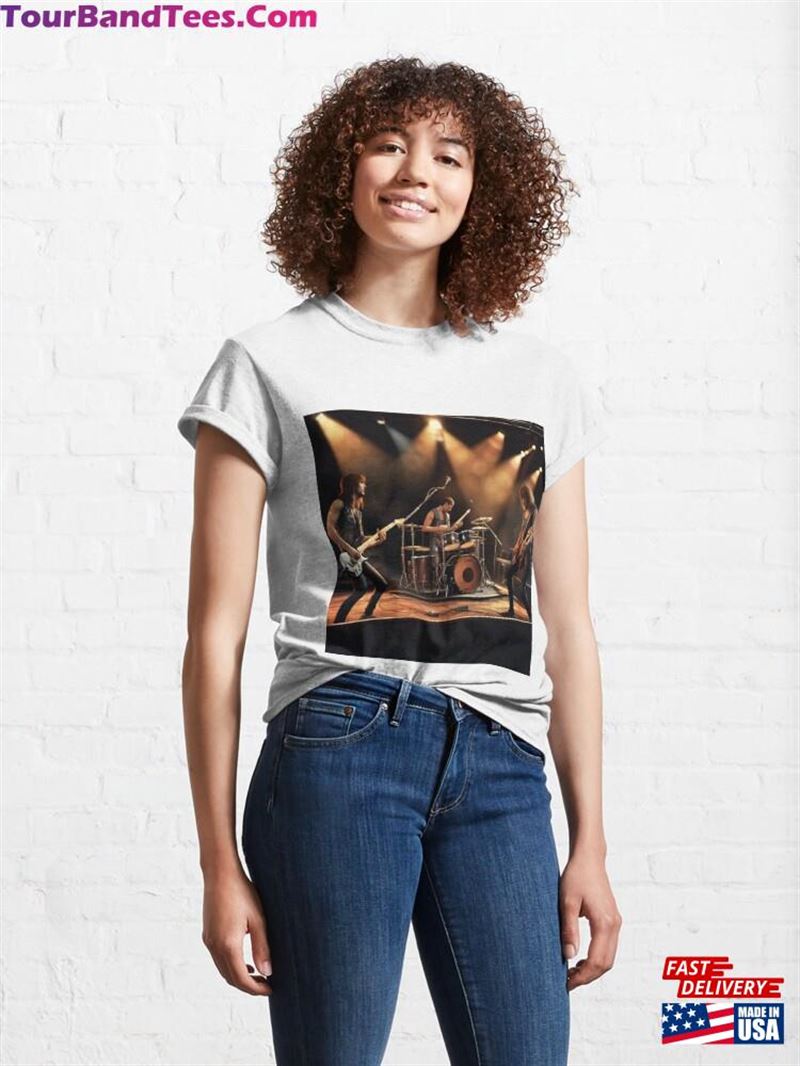 Rock Band On Stage Classic T-Shirt Unisex 29Uf192962 – Utopia Fashion