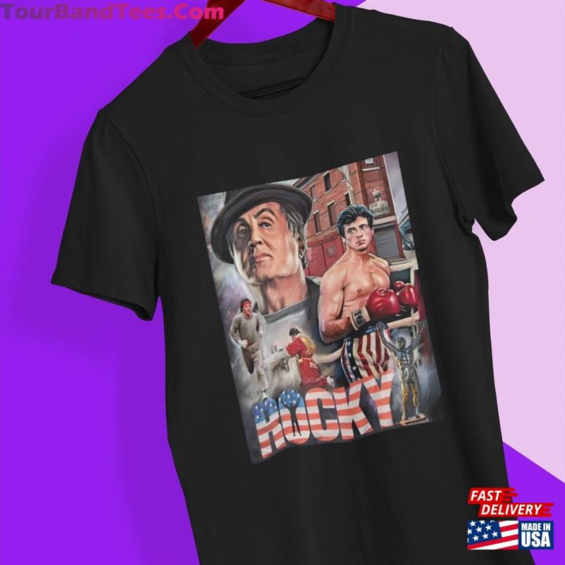 Rocky Balboa American Flag T-Shirt Vintage Movie Classic 29Uf201779 – Utopia Fashion